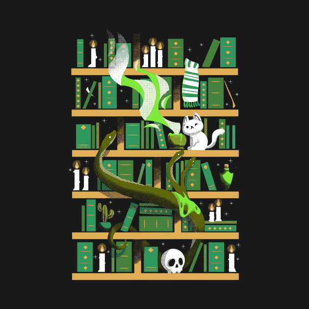 Ambitious Library Slytherin Tee IYT