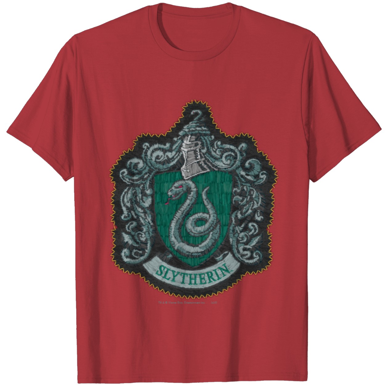 Harry Potter Mighty Retro Slytherin Crest Tee T-Shirt IYT