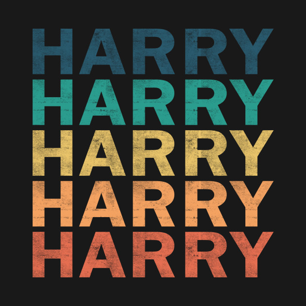 Harry Vintage Tee for Retro Name Gift T-Shirt IYT