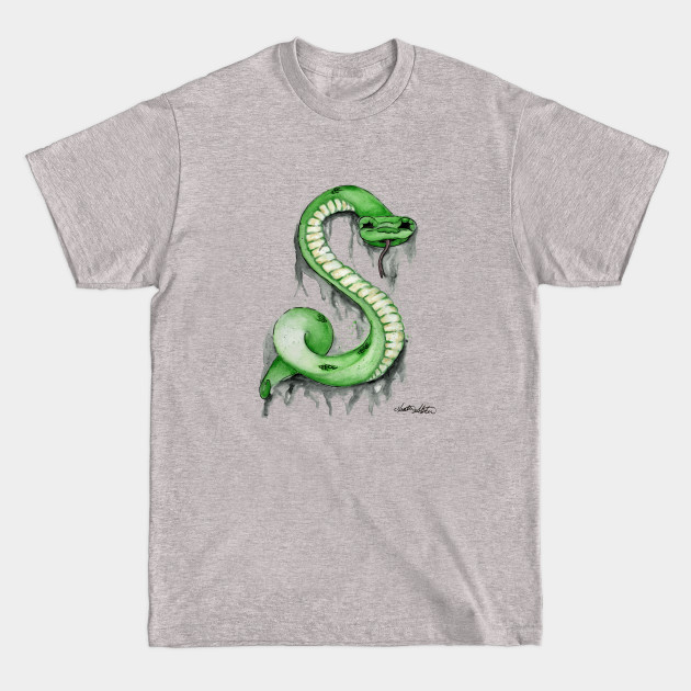 Slytherin Crest Distressed Print T-Shirt IYT