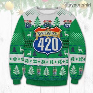 420 Extra Pale Ale Beer SweetWater Brewing Company Ugly Sweater