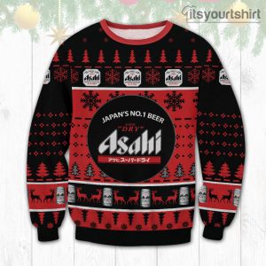 Asahi Breweries Super Dry Beer Christmas Ugly Sweater