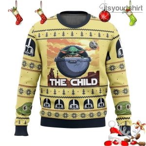Baby Yoda The Mandalorian The Child Star Wars Ugly Christmas Sweater