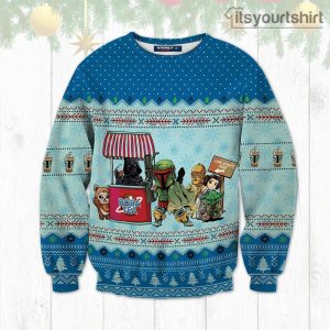 Boba Fett Boba Tea Star Wars Characters Ugly Christmas Sweater