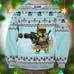 Boba Fett Star Wars Merry BobaMas Ugly Christmas Sweater