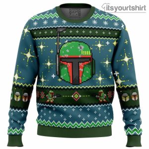 Boba Fett Star Wars Shining Stars Ugly Christmas Sweater