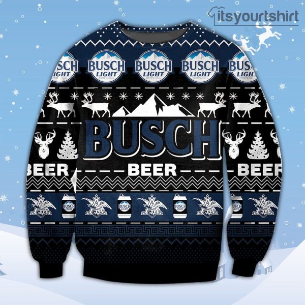 Busch Beer Busch Light Ugly Sweater