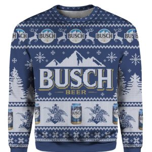 Busch Beer Ugly Sweater