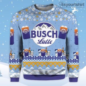 Busch Latte Blue Ugly Sweater