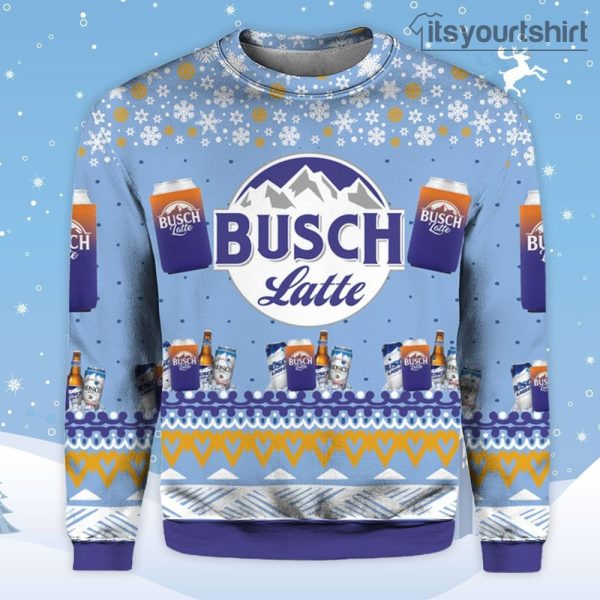 Busch Latte Blue Ugly Sweater