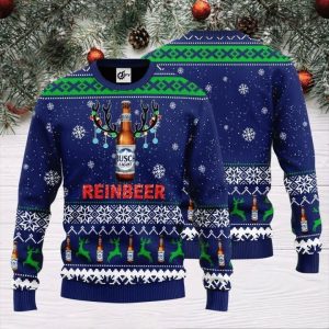 Busch Light Beer Reinbeer Ugly Sweater