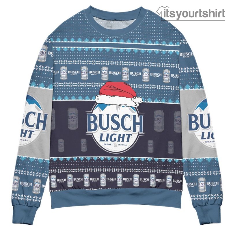 Busch Light Logo Ugly Sweater