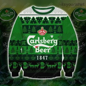 Carlsberg Beer 1847 Ugly Sweater