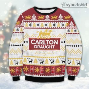 Carlton Draught Beer Christmas Ugly Sweater