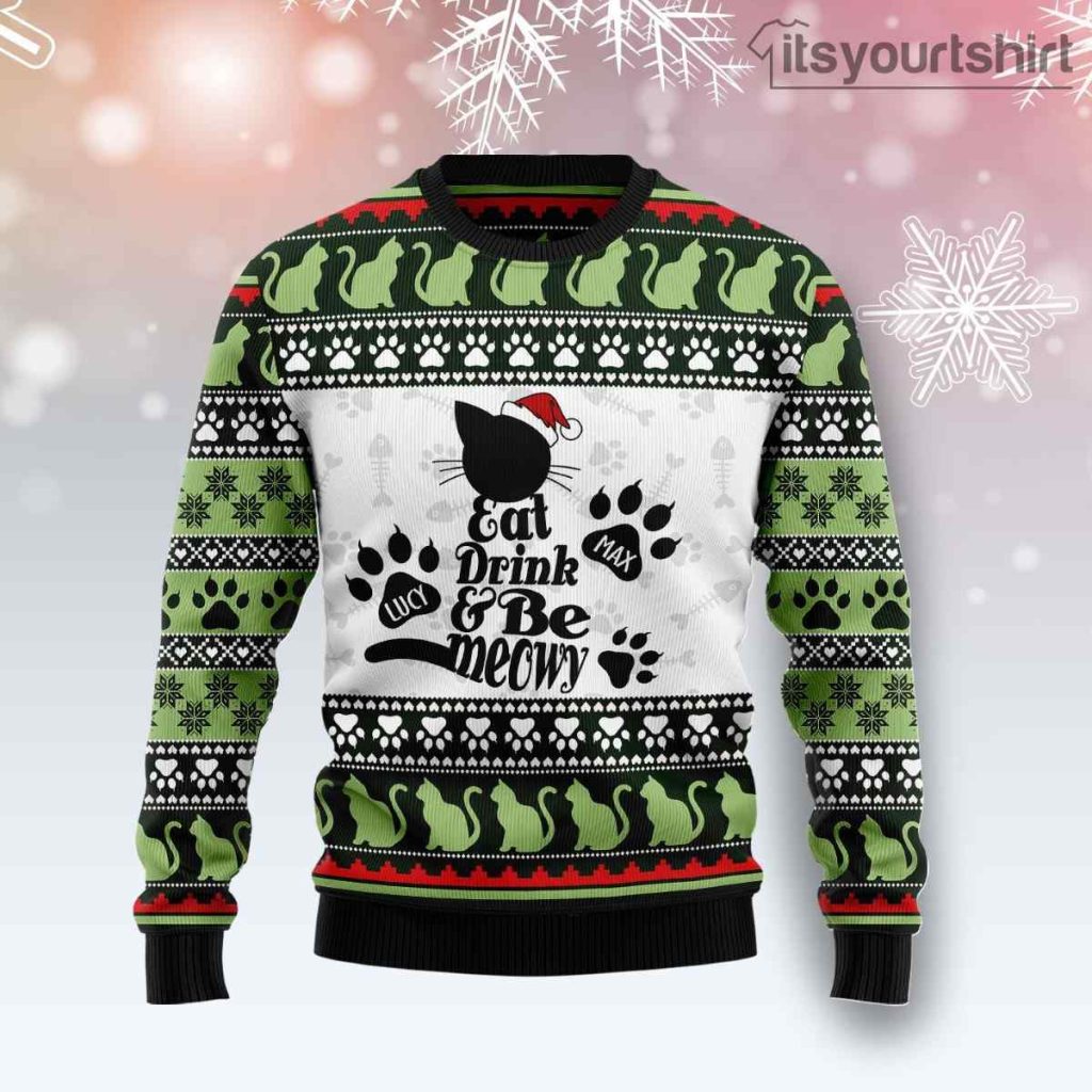 Cat Be Meowy Ugly Christmas Sweater