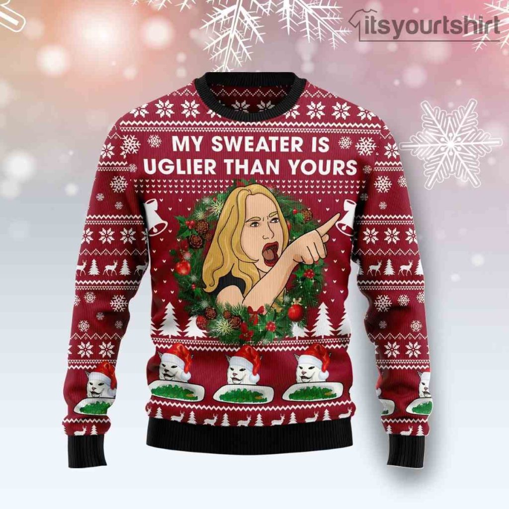 Cat Woman Ugly Christmas Sweater