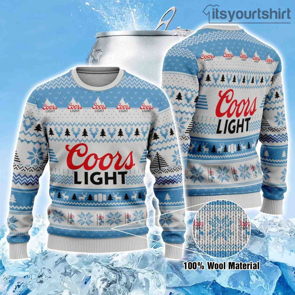 Coors Light Beer Ugly Sweater