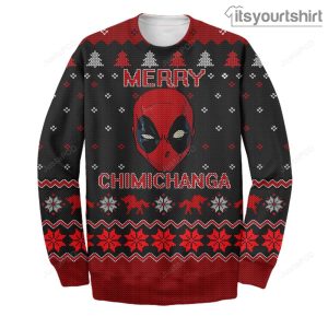 Deadpool Merry Chimichanga Ugly Christmas Sweater