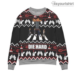 Die Hard The Beatles Cosplay Black Ugly Christmas Sweater
