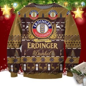 Erdinger Weissbier Dunkel Beer Christmas Ugly Sweater