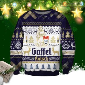 Gaffel Kolsch Beer Reindeer Ugly Sweater