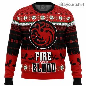 Game Of Thrones Fire And Blood Ugly Christmas Sweater