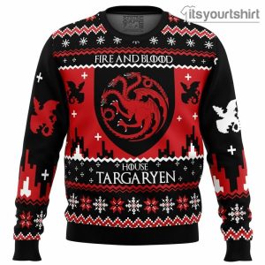 Game Of Thrones House Targaryen Ugly Christmas Sweater