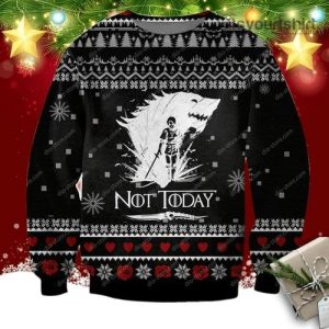 Game Of Thrones Poster Not Today Ugly Christmas Sweater