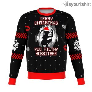 Gollum Filthy Hobbitses Lord Of The Rings Ugly Christmas Sweater