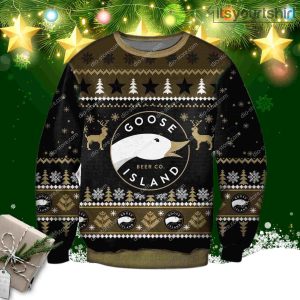 Goose Island Brewery Beer Christmas Ugly Sweater