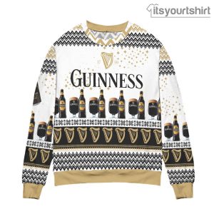 Guinness Beer Sparkle Star Ugly Sweater