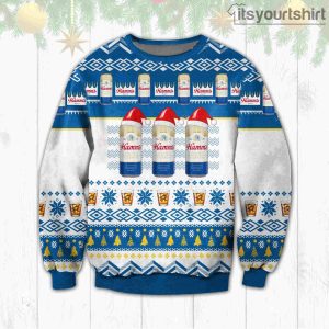 Hamm’s Beer Cans Ugly Sweater