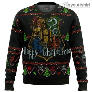 Harry Potter Happy Four Houses Ugly Christmas Sweater