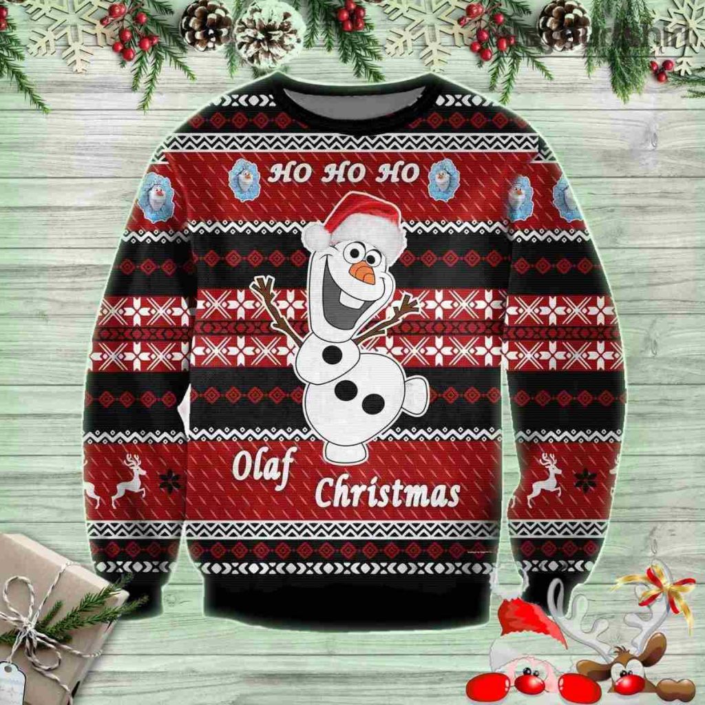 Ho Ho Ho Olaf Frozen Disney Ugly Christmas Sweater
