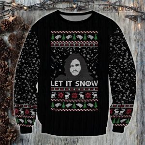 Jon Snow Game Of Thrones Let It Snow Ugly Christmas Sweater
