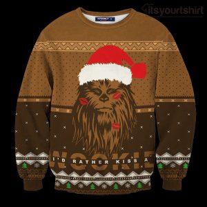 Kiss A Wookiee Star Wars Ugly Christmas Sweater