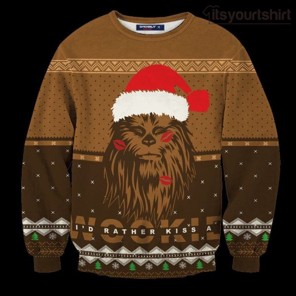 Kiss A Wookiee Star Wars Ugly Christmas Sweater