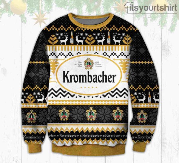 Krombacher Pils Beer Snowflake Ugly Sweater