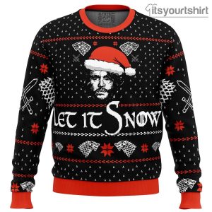 Let It Snow Jon Game Of Thrones Premium Ugly Christmas Sweater