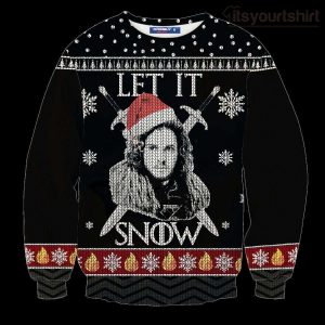 Let It Snow Jon Snow Game Of Thrones Ugly Christmas Sweater