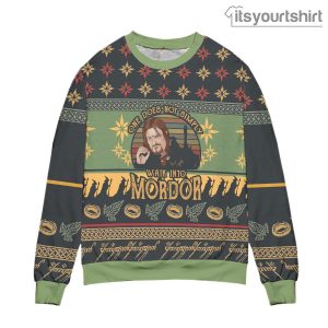 Lord Of The Rings Boromir One Does Not Simply Walk Into Mordor Ugly Christmas Sweater