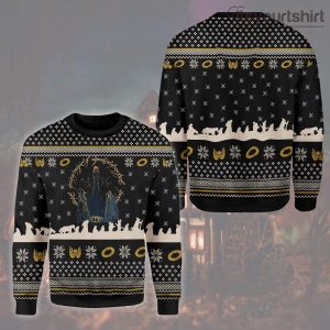 Lord Of The Rings The Two Towers Snowflake Ugly Christmas Sweater
