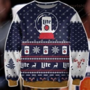 Miller Lite Beer Can Ugly Sweater