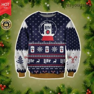 Miller Lite Beer Christmas Ugly Sweater
