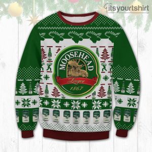 Moosehead Lager Beer Christmas Ugly Sweater