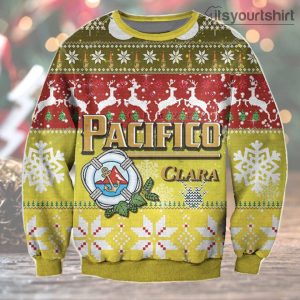 Pacifico Clara Beer Christmas Ugly Sweater
