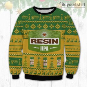 Sixpoint Resin IPA Beer Christmas Ugly Sweater