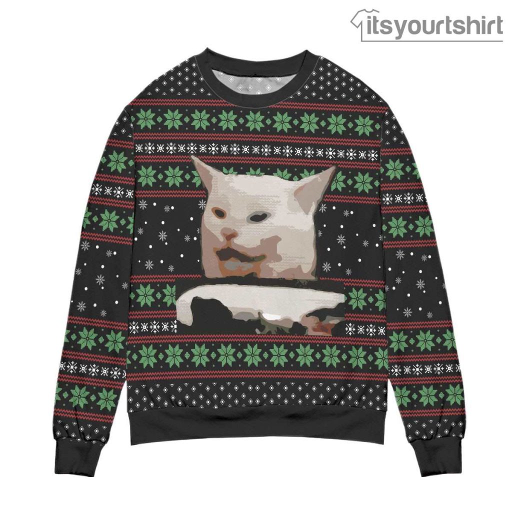 Smudge The Cat Ugly Christmas Sweater