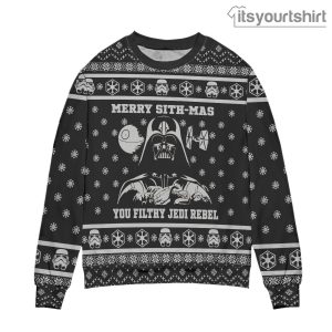 Star Wars Darth Vader Merry Sithmas You Filthy Jedi Rebel Black Ugly Christmas Sweater