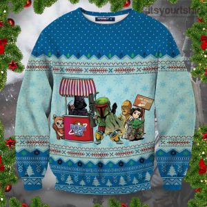 Star Wars Queue For Boba Tea Ugly Christmas Sweater